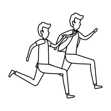 iki karakter çalışan adam