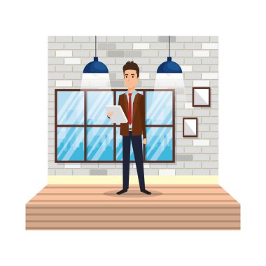 içinde belgili tanımlık ev zarif işadamı