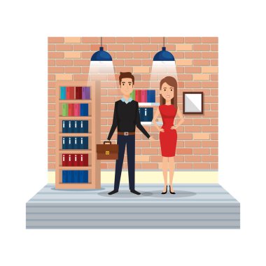 iş kaç iş yeri koridorun içinde