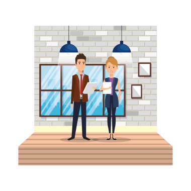 iş kaç iş yeri koridorun içinde