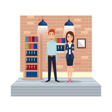 iş kaç iş yeri koridorun içinde