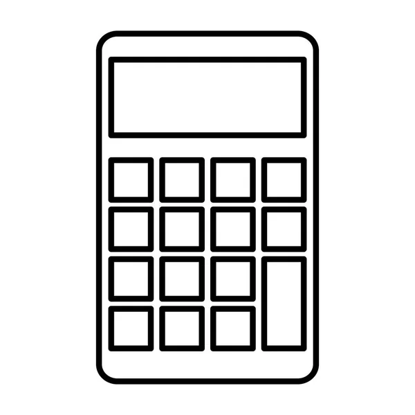 Calculadora matemática ícone isolado — Vetor de Stock