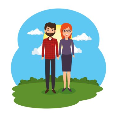 iş iki alanın içinde