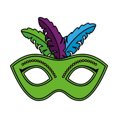 eşarplı karnaval maskesi