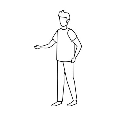 genç adam avatar karakter