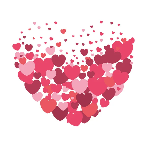 Сердца любви фон — стоковый вектор