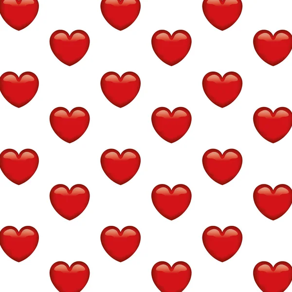 Coeurs amour modèle fond — Image vectorielle
