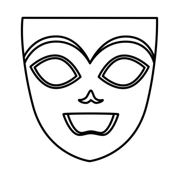Θέατρο και Καρναβάλι μάσκα — Διανυσματικό Αρχείο