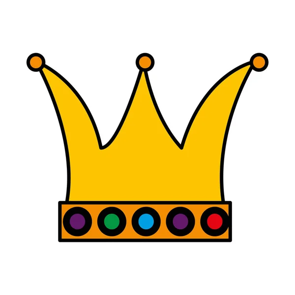 Koningin kroon carnaval accessoire — Stockvector