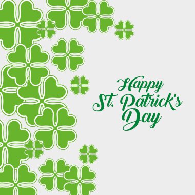 St patrick geleneksel kutlama yonca ile