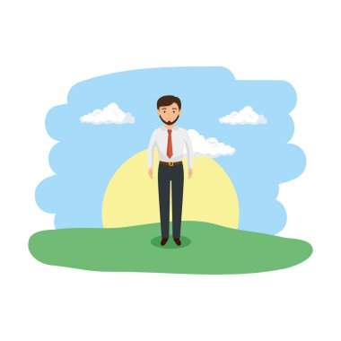 zarif işadamı peyzaj