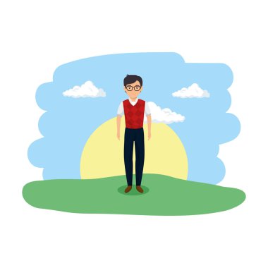 zarif işadamı peyzaj