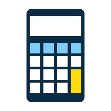 hesap makinesi matematik izole simgesi