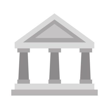 Banka binası simgesi izole edildi