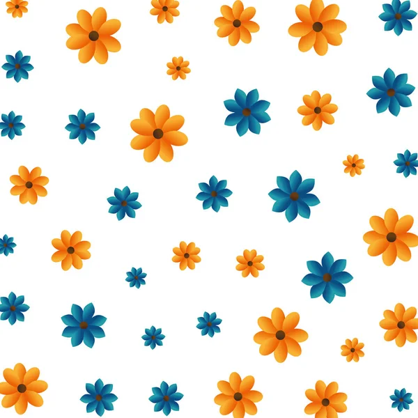 Krásné květiny vzor pozadí — Stockový vektor