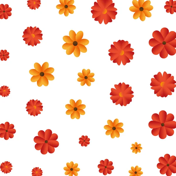 Beau fond motif fleurs — Image vectorielle