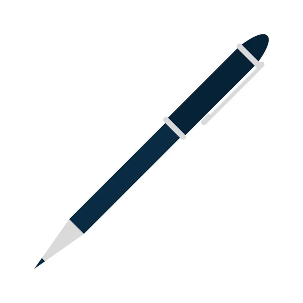 Penna Scrittore Isolato Icona Vettore Illustrazione Disegno — Vettoriale Stock