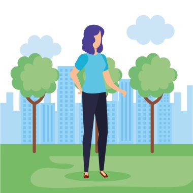 güzel ve genç kadın alanında