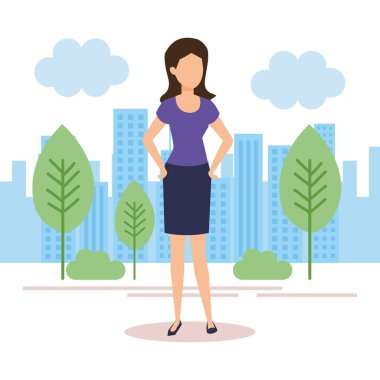 güzel ve genç kadın alanında