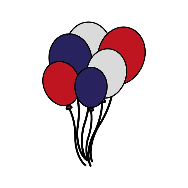 Bouquet de ballons décoration — Image vectorielle