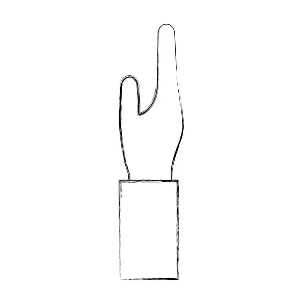 Hand van geïsoleerde pictogram — Stockvector