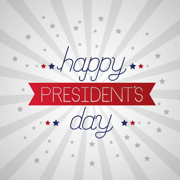 Happy presidents day — Stock Vector