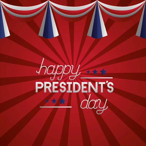 Heureux jour des présidents — Image vectorielle