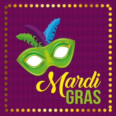 Mardi gras Festivali parti maskesi