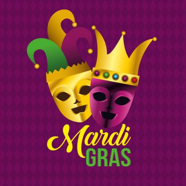 şapka ve taç için mardi gras parti maskeleri