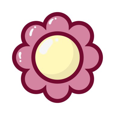 Beyaz arka plan üzerinde narin çiçek