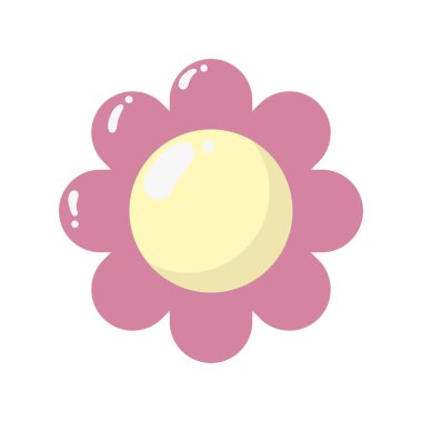 Beyaz arka plan üzerinde narin çiçek