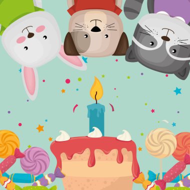 şirin ve küçük hayvanlar grubu