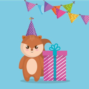 hediye ile şirin ve küçük sincap