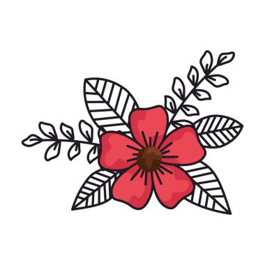 güzel çiçek dekoratif simgesi