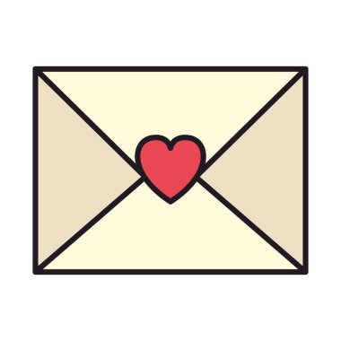 kalp simgesi olan zarf