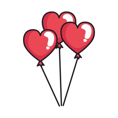 Parti balonu şeklinde kalp