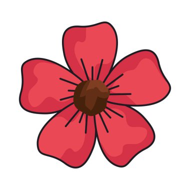 güzel çiçek dekoratif simgesi