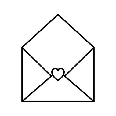 kalp simgesi olan zarf