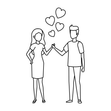 kalpleri yüzen ile aşık çift