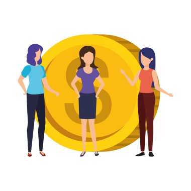 iş kişi ile para para