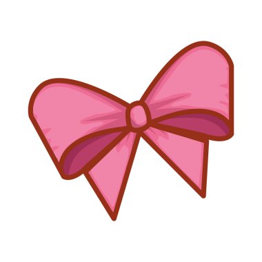 sevimli bowntie izole simgesi