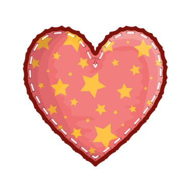 kalp sevgi yıldız Sevgililer kartı ile