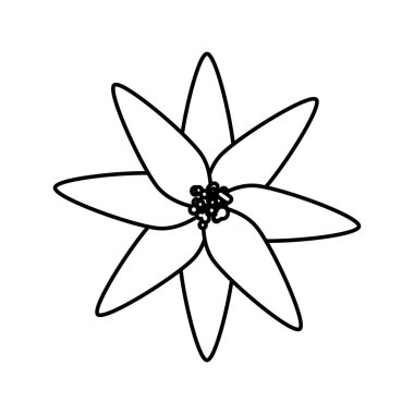 güzel çiçek dekoratif simgesi