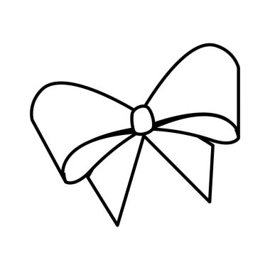 sevimli bowntie izole simgesi