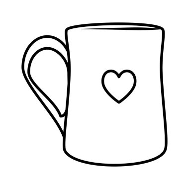 kalp ile kahve fincanı