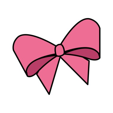 sevimli bowntie izole simgesi