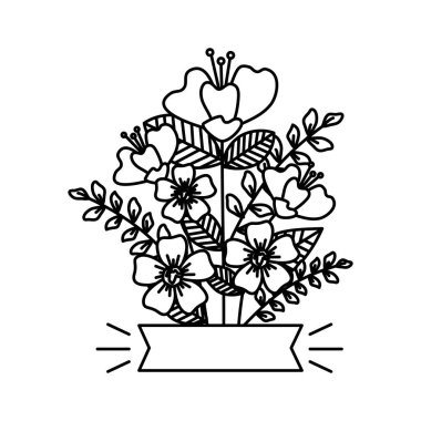 güzel çiçekler dekoratif simgesi