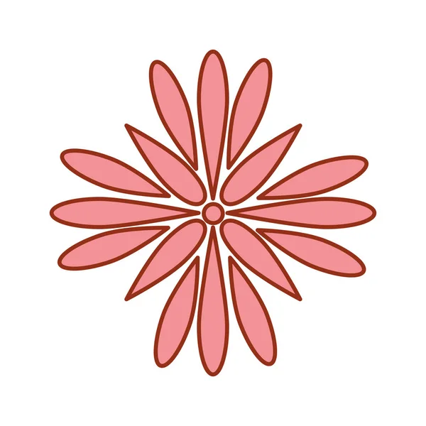 Belle icône décorative fleur — Image vectorielle