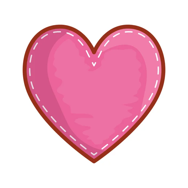 Tarjeta de San Valentín amor corazón — Vector de stock