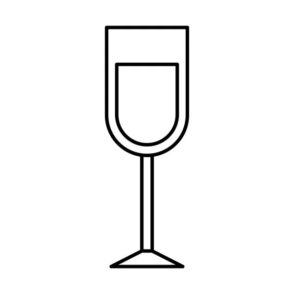 Ikona na białym tle Pucharu wina — Wektor stockowy